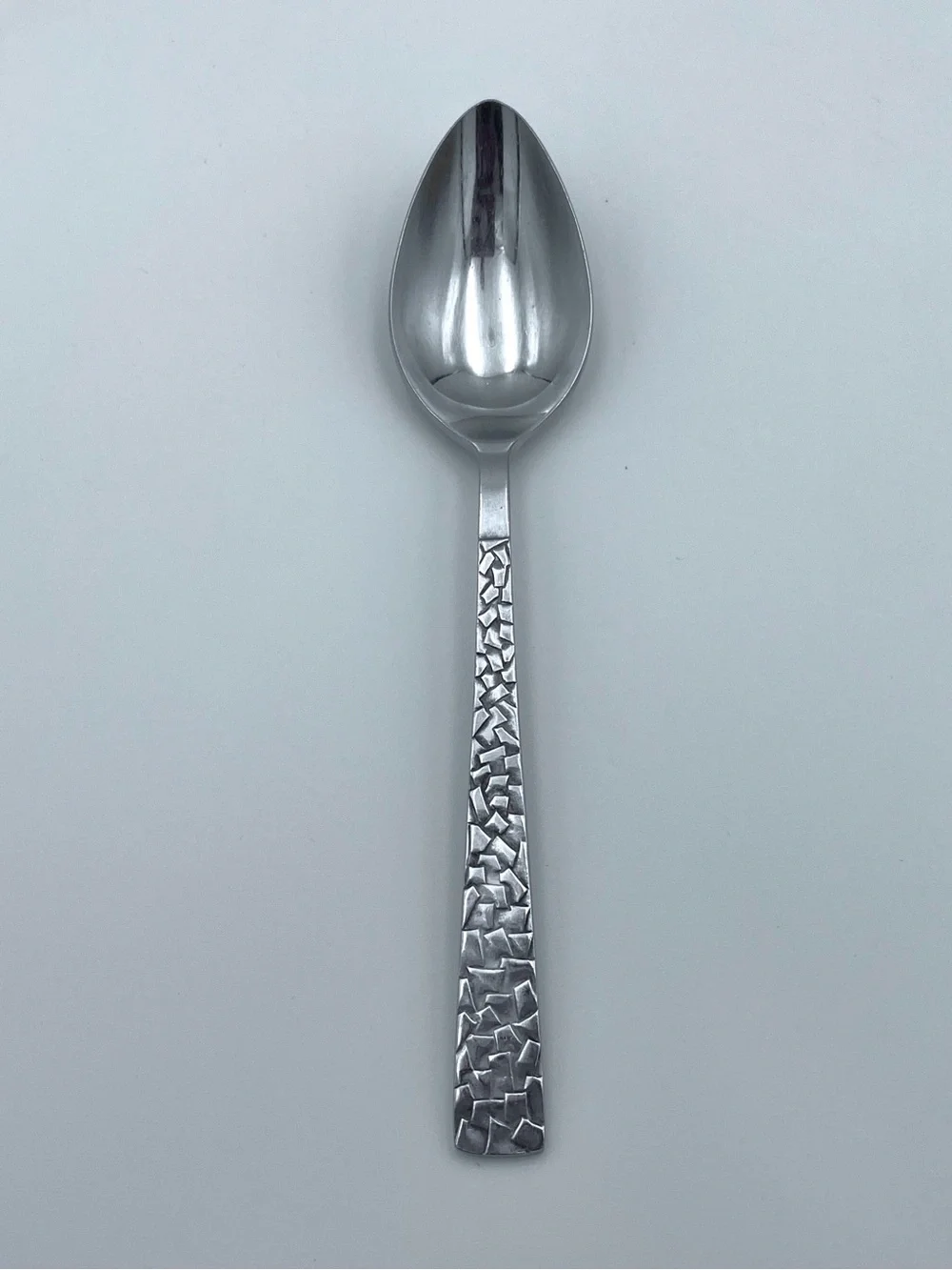 Vintage National Silver Co PAMPLONA Stainless Steel Soup Spoons - MCM - Set of 4
